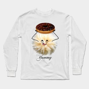 "Yummy" Fluff Ball Long Sleeve T-Shirt